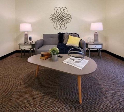 Floor plan for 1 bed, 1 bath, 451 sqft